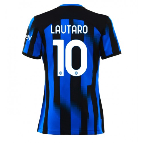 Inter Milan Lautaro Martinez #10 Domaci Dres za Ženska 2023-24 Kratak Rukav